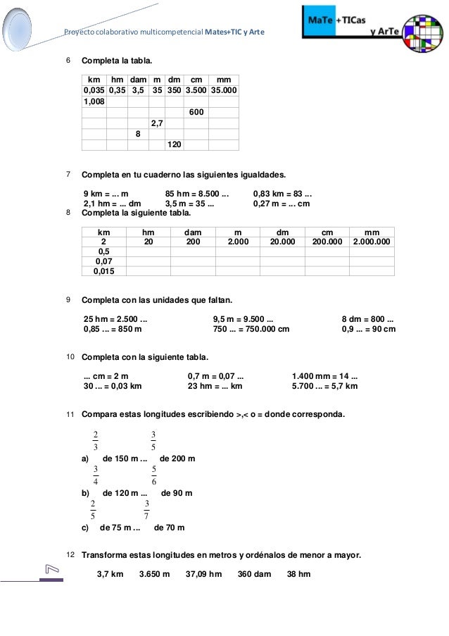 Problemas De Conversion Medidas Longitud