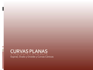 Espiral, Óvalo y Ovoide y Curvas Cónicas
 