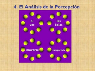 4. El Análisis de la Percepción
 