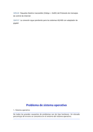 Problemas del cómputo