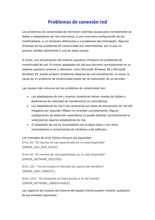 Problemas del cómputo