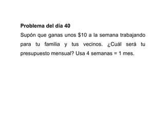 Problemas De Matematicas