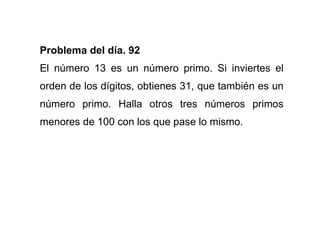 Problemas De Matematicas