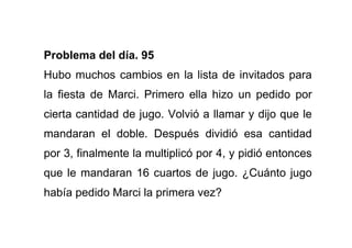 Problemas De Matematicas