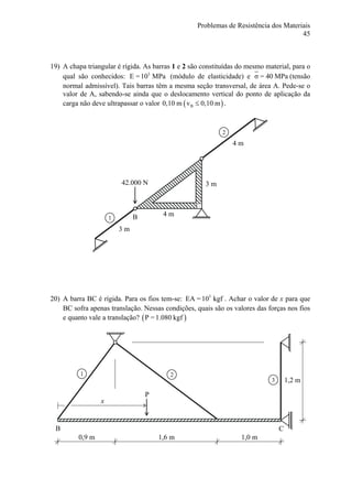 Problemas de resistencia dos materiais | PDF