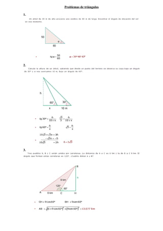 Problemas de triángulos

1.




2.




3.
 