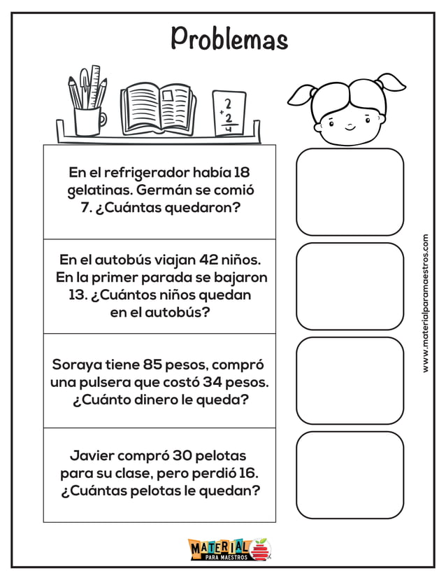 Problemas matematicos para primer grado.pdf