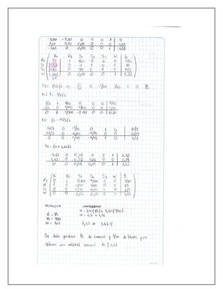 Problemas metodo simplex