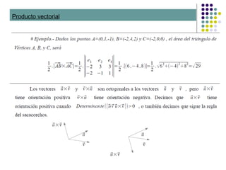 Producto vectorial
 