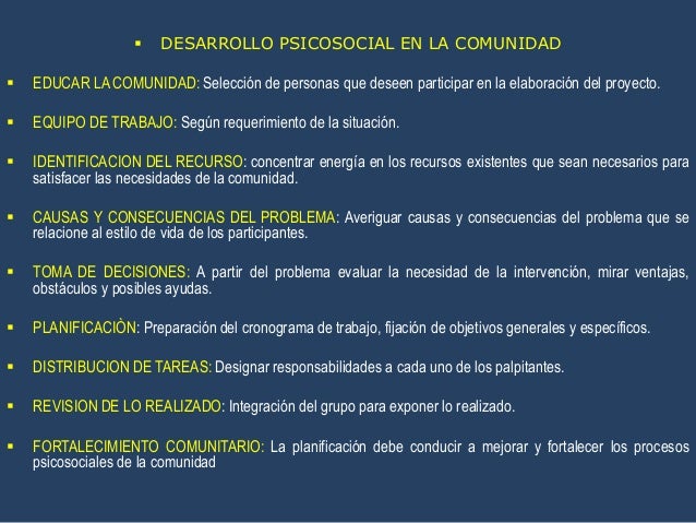 Problemas psicosociales de la realidad