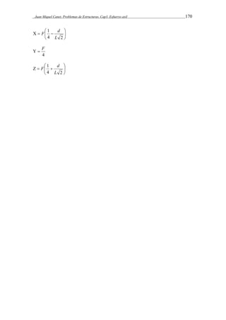 Juan Miquel Canet. Problemas de Estructuras. Cap3. Esfuerzo axil 170 
 
 
F  
1 
d 
   
 
4 L 
2 
  F 
4 
 
 
F  
1 
d 
   
 
4 L 
2 
 