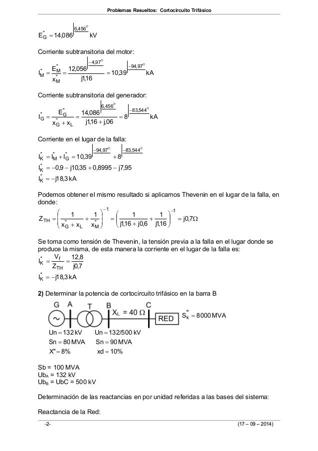 problemas resueltos cortocircuito trifasico problemas resueltos cortocircuito trifasico