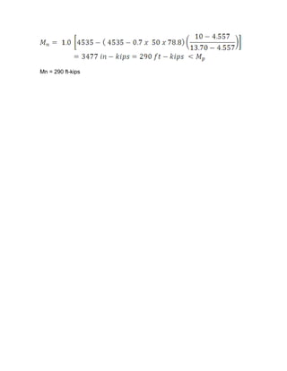 Mn = 290 ft-kips
 