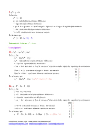  
 
                                    
 
Casos especiales 
 




                                                                               
Recopilador: Dámaso Rojas.  www.galeon.com/damasorojas/ 
Damasorojas8@galeon.com,  damasorojas6@gmail.com,  joeldama@yahoo.com  
 