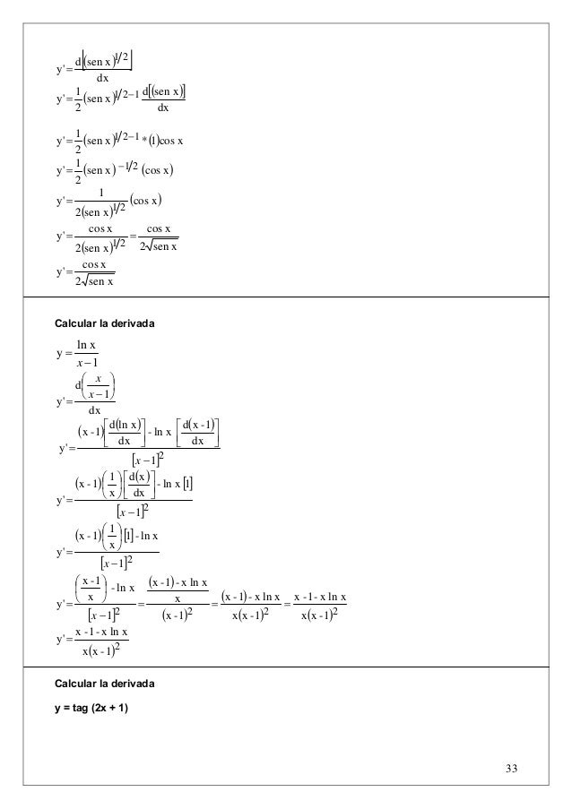 Problemas Resueltos De Derivadas