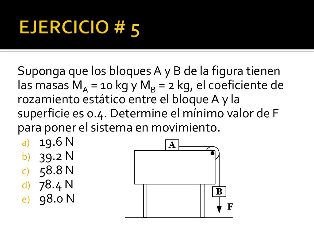 Problemas resueltos de la primera ley de newton