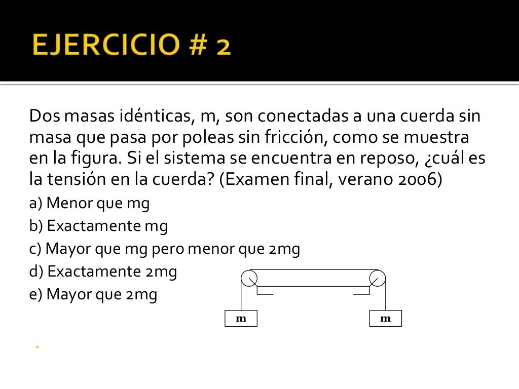 Problemas resueltos de la primera ley de newton