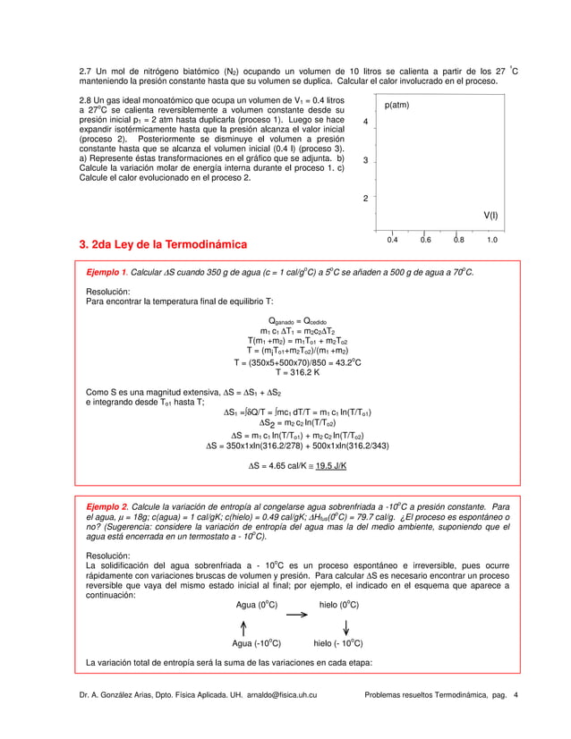 Problemas Resueltos Termodinmica | PDF