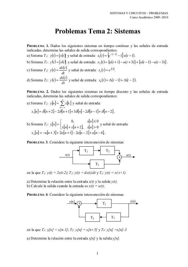 Problemas Sistemas Lti