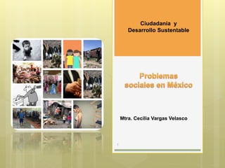 1
Ciudadanía y
Desarrollo Sustentable
Mtra. Cecilia Vargas Velasco
 