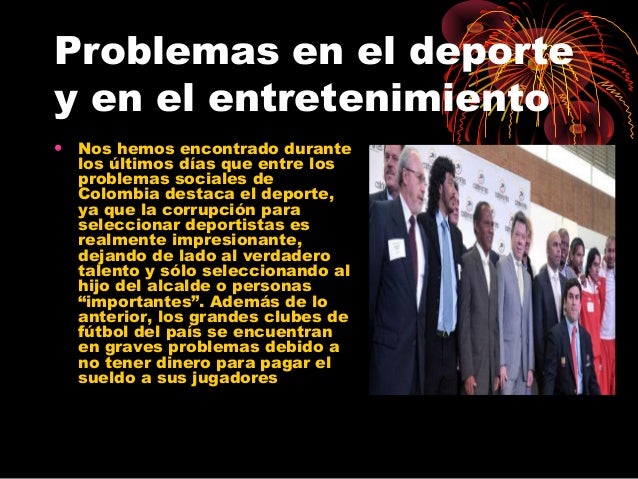 Problemas sociales en colombia