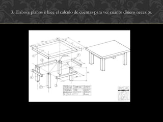 3. Elabore planos e hice el calculo de cuentas para ver cuanto dinero necesito.
 