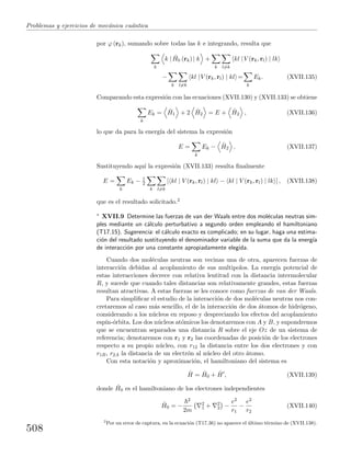 Problemas y  ejercicios de mecánica cuántica