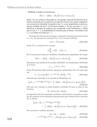 Problemas y  ejercicios de mecánica cuántica