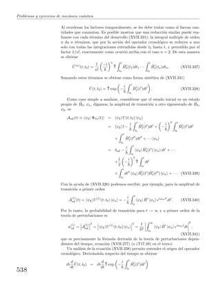 Problemas y  ejercicios de mecánica cuántica