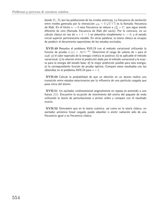 Problemas y  ejercicios de mecánica cuántica