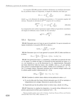 Problemas y  ejercicios de mecánica cuántica