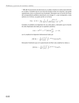 Problemas y  ejercicios de mecánica cuántica