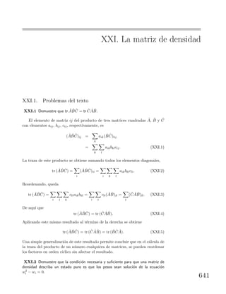 Problemas y  ejercicios de mecánica cuántica