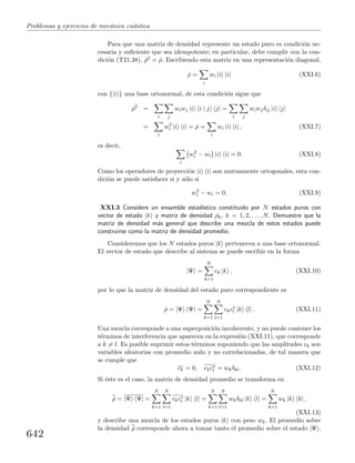 Problemas y  ejercicios de mecánica cuántica