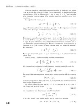 Problemas y  ejercicios de mecánica cuántica