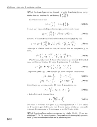 Problemas y  ejercicios de mecánica cuántica