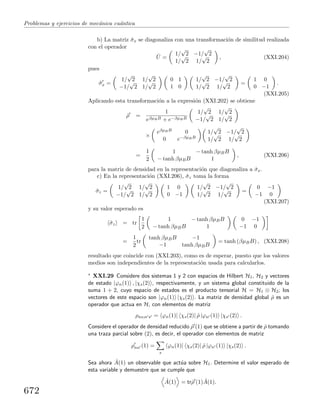 Problemas y  ejercicios de mecánica cuántica