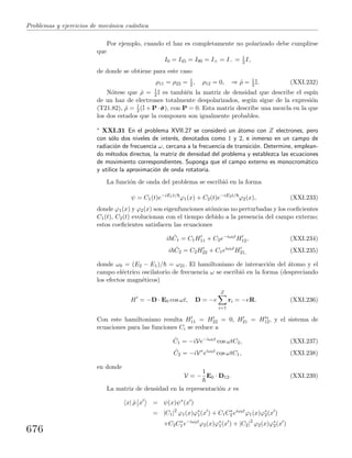 Problemas y  ejercicios de mecánica cuántica