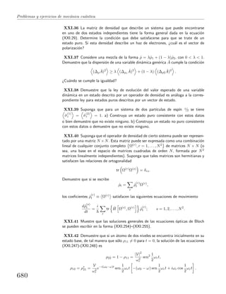 Problemas y  ejercicios de mecánica cuántica