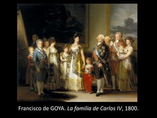 Francisco de GOYA. La familia de Carlos IV, 1800.
 