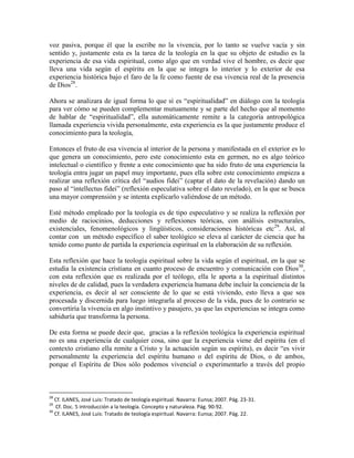 Problematica de teología y espiritulidad final