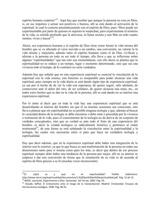 Problematica de teología y espiritulidad final
