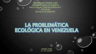 UNIVERSIDAD FERMÍN TORO
VICE RECTORADO ACADÉMICO
FACULTAD DE CIENCIAS JURÍDICAS Y
POLÍTICAS
ESCUELA DE DERECHO
ANDREA TONA
C.I. 25.136.991
 