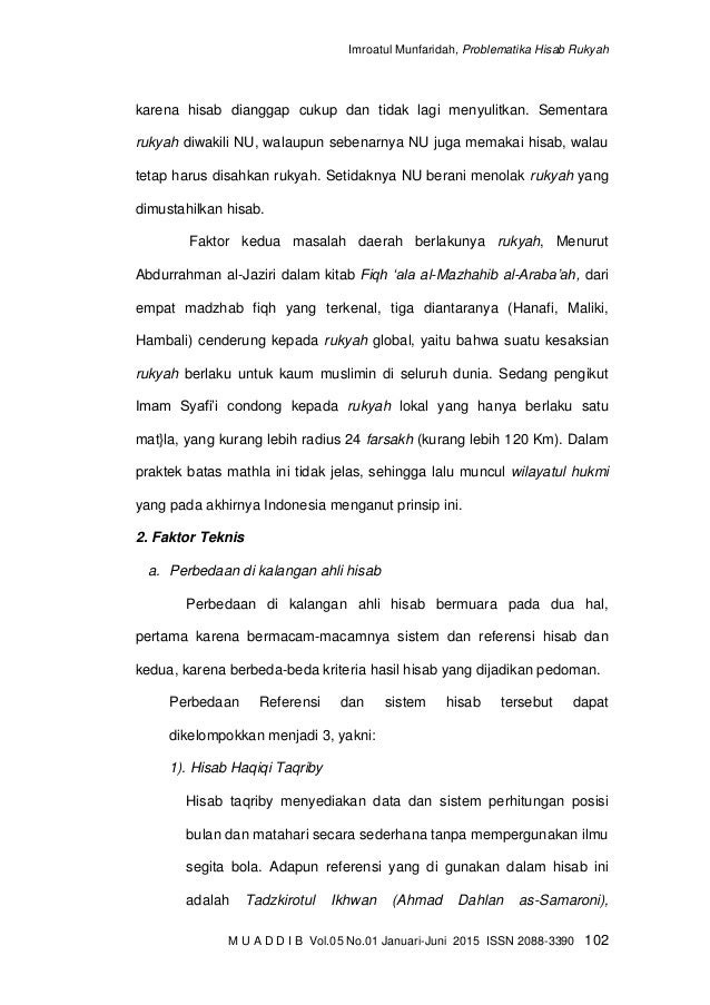 Problematika hisab rukyah dalam penentuan awal ramadhan 