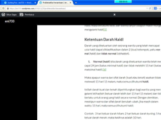 Problematika kewanitaan