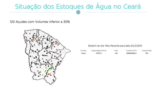 Boletim do dia: Mais Recente para data 20/2/2015
123 Açudes com Volumes inferior a 30%
 