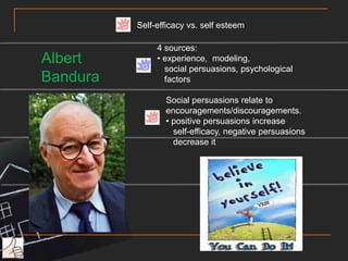Social development theoryLev Vygotsky(Nov 17, 1896 – Jun 11, 1934)Main theme: social interaction plays     fundamental role in the development    of cognitionSecond aspect:  potential for cognitive development   depends upon the "zone of proximal   development" (ZPD)Full development of the ZPD depends upon full social interactionrange of skill that can be developed with adult guidance or peer collaboration exceeds what can be attained alone