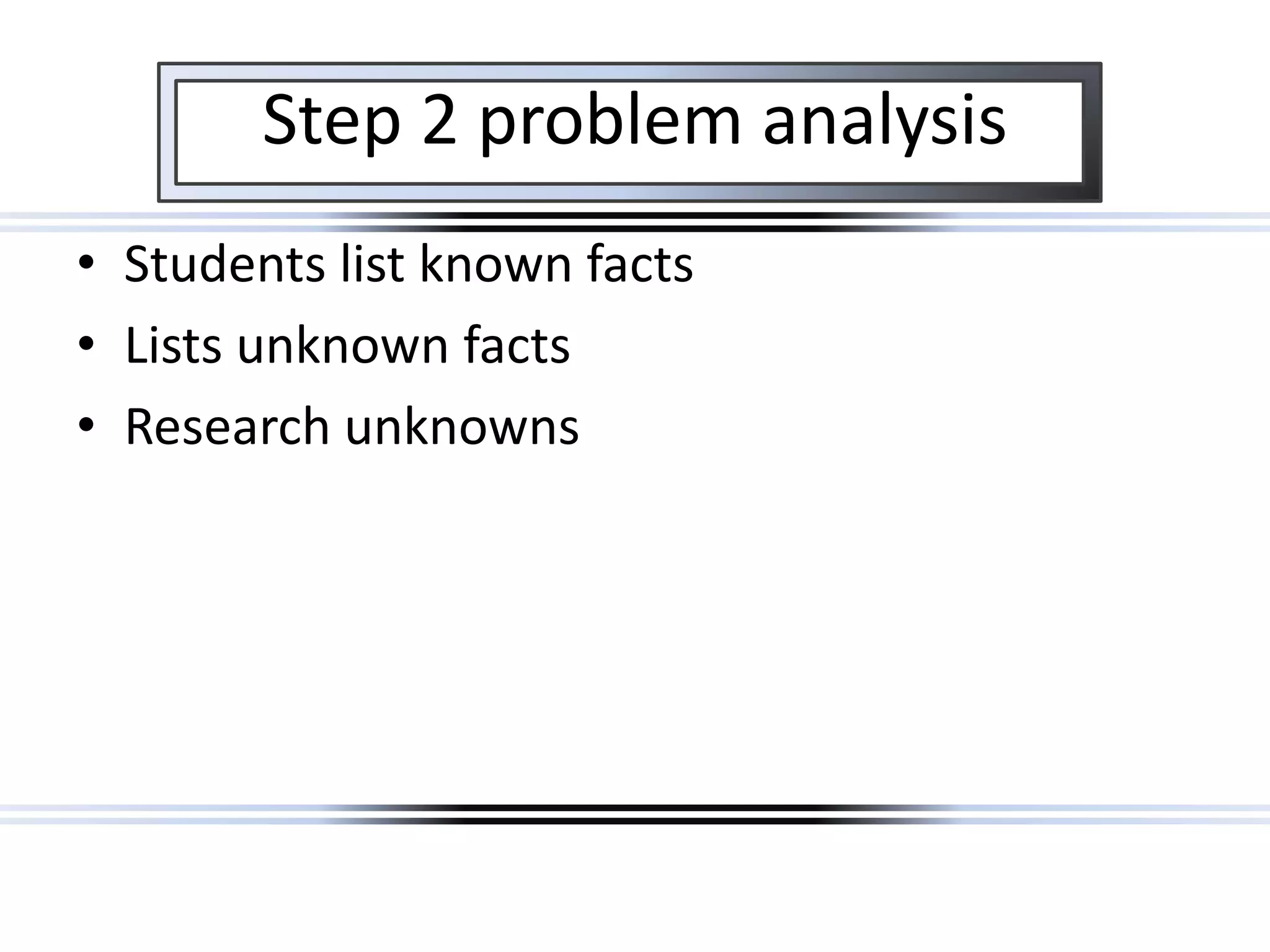 Problem based learning | PPT