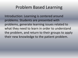 Problem based learning | PPT