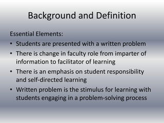 Problem based learning | PPT